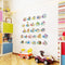 26PCS Classic Animals Alphabet Baby Nursery Peel and Stick Wall Art Sticker Decals Alphabets Animals Wall Removable Wall Sticker