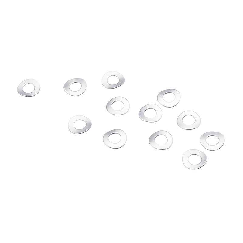 100Pcs M3 M4 304 Stainless Steel Spring Wave Washer Elastic Curved Gasket Pad Assortment Kit