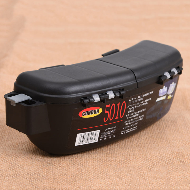 LEO 24*8*10CM ABS Multifunctional Fishing Box Portable Fishing Bait Tackle Storage Waist Carrier