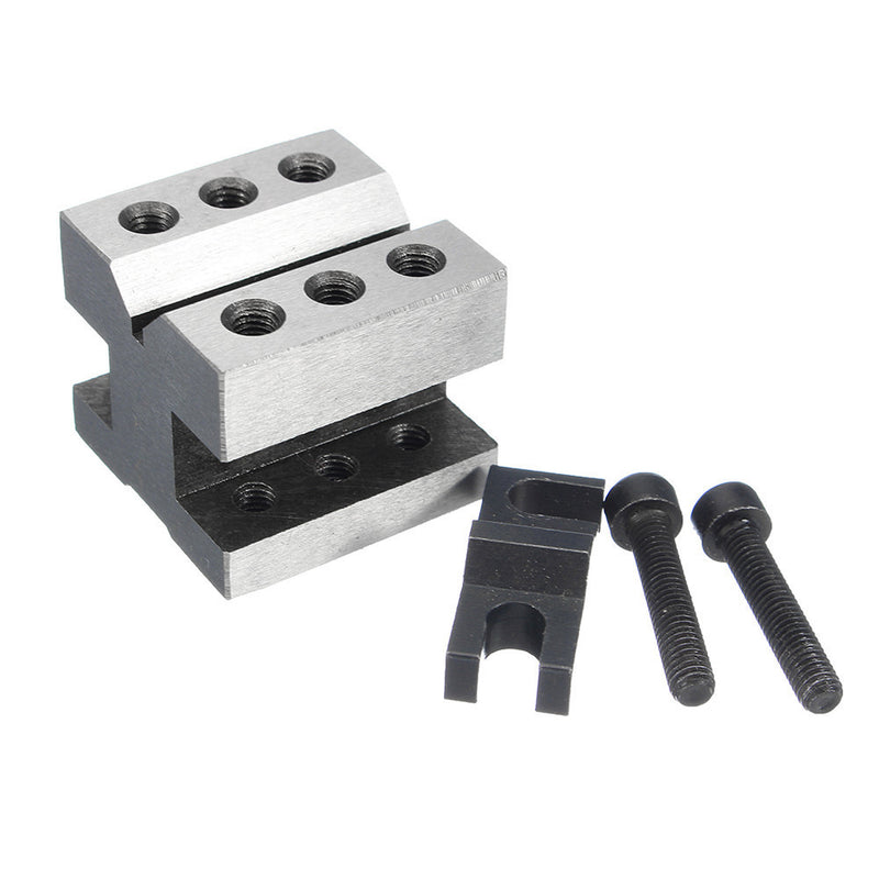 V Block Clamp Set V Block Matched Pair 7/16 to 13/16 90 Degree Precision Machine Lathe Tools