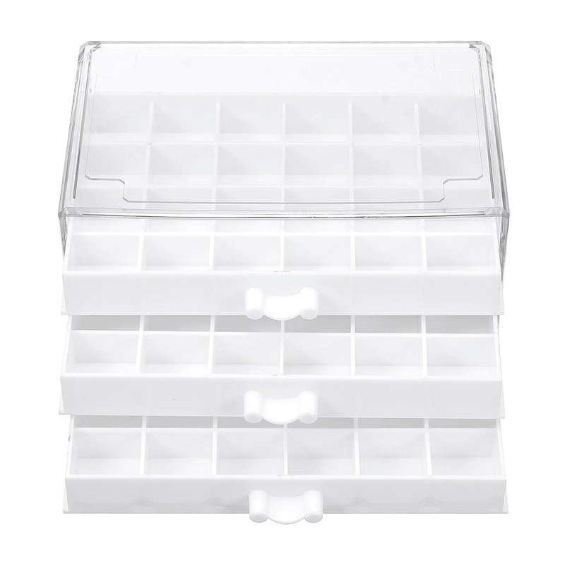 72 Grids Nail Tips Empty Nail Art Tools Storage Box Display Stand Jewelry Box