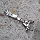 Outdoor EDC Suspension Clamp Clip Hanging Key Chain Ring Buckle Quick Release Kit