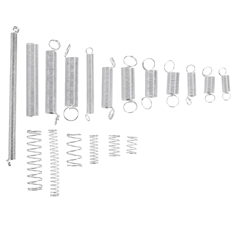 Suleve 200Pcs Steel Springs Electrical Drum Extension Tension Spring Exerciser Pressure Suit