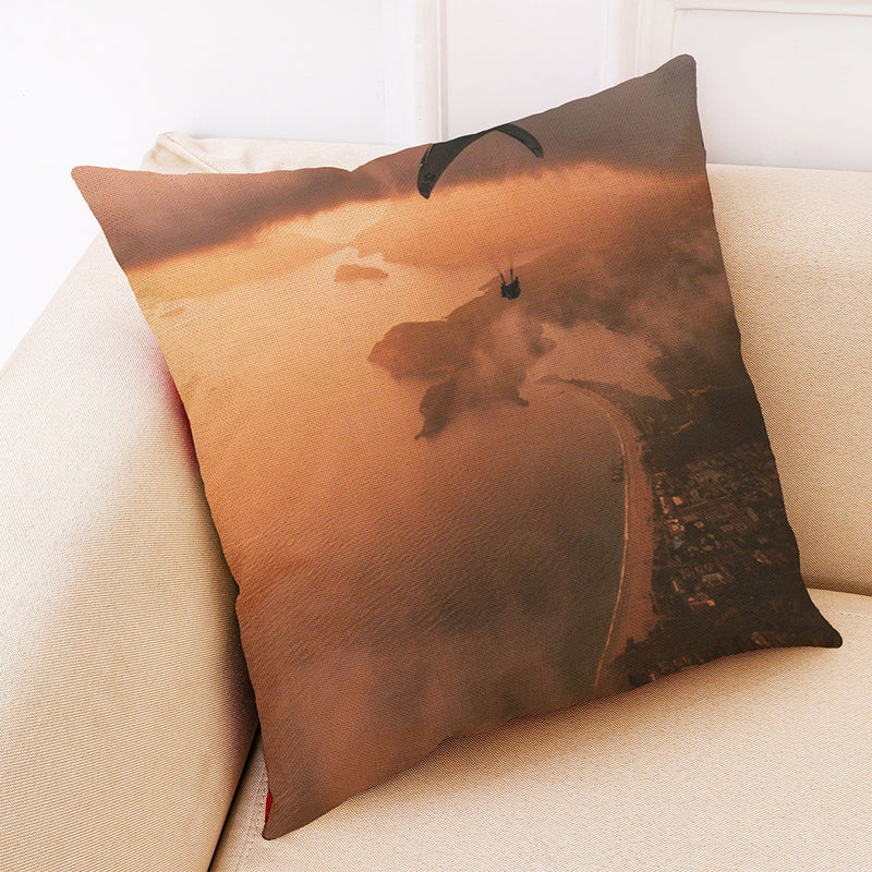 Honana BX 45x45cm Skydiving Pattern Luxury Cushion Cover Graffi Style Throw Pillow Case Pillow Cover