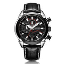 MEGIR 2065 Sport Watches Creative Chronograph Quartz Leather Strap Men Watch