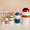 5Pcs/Set Christmas Wooden Russian Nesting Dolls Snowman Decorations Eve For Kid Gift