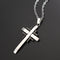 Trendy Silver Gold Men Cross Necklace Stainless Steel Charm Necklaces
