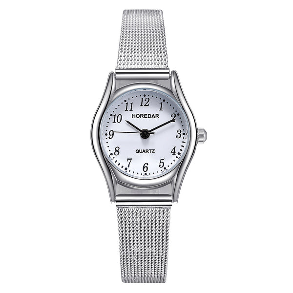 HOREDAR 3079 Full Steel Small Dial Women Wrist Watch Elegant Design Quartz Watches
