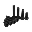 Suleve M5CH3 50Pcs M5 12.9 Grade Carbon Steel Hex Socket Cap Head Screw 8-30mm Optional Length