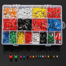 Excellway CT06 2120Pcs Wire Copper Crimp Insulated Cord Pin End Terminal 22 to 5 AWG