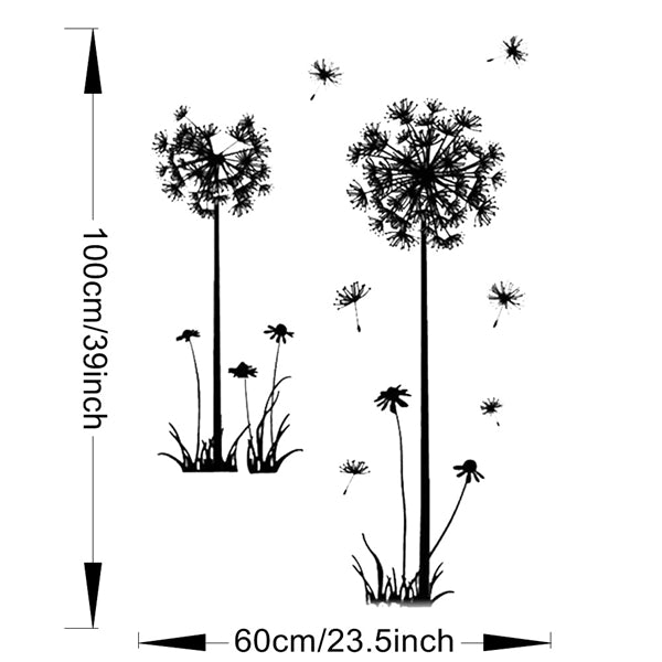 Dandelion Wall Sticker Living Room Home Decoration Car Decor Creative Decal DIY Mural Wall Art
