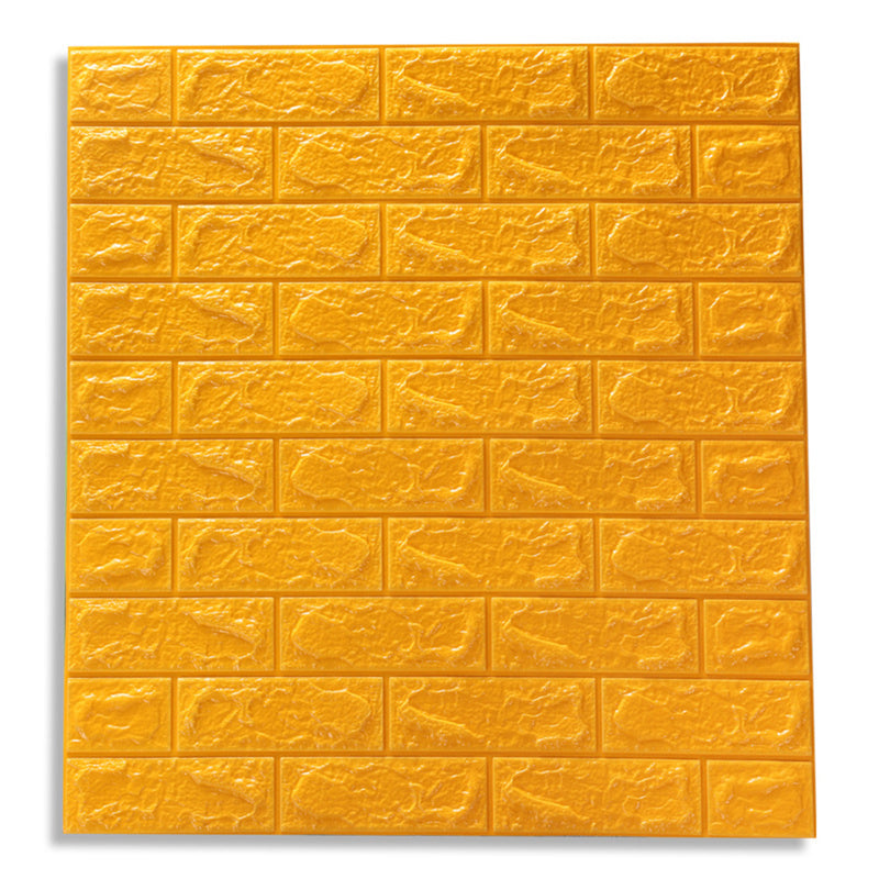 12Pcs/Set 3D Brick Wall Sticker Self-adhesive Panel Decal Waterproof PE Foam Wallpaper for TV Walls Sofa Background Wall Decor