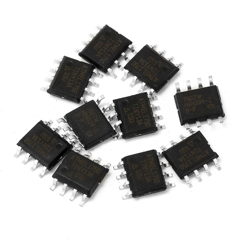 10Pcs ATTINY13 ATTINY13A TINY13A MCU AVR 1K FLASH 20MHZ 8SOIC IC (ATTINY13A-SSU)