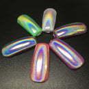 Holographic Laser Nail Art Powder Holo  Effect DIY Powders Silver Pigment Hologram Rainbow