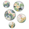 Miico FX82033 2PCS Lotus Painting Sticker Home Study Room Decorative Sticker Wall Sticker Combination Sticker