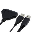 ITHOO 2 * USB3.0 to SATA Data Cable 2.5" Hard Drive Converter Cable Support UASP for the SATA Hard Disk