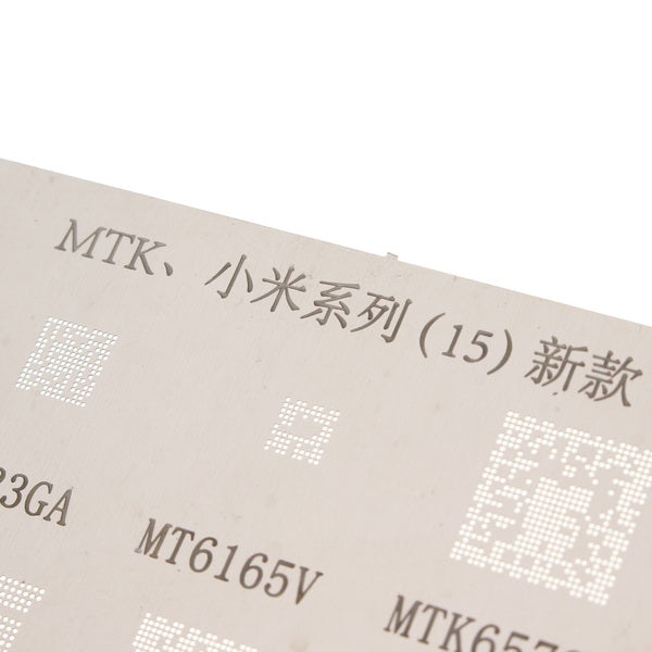 BGA Reballing Stenci for MTK Xiaomi Series MT6582V, MT6323GA, MT6165V, MTK6572A, MT6369A