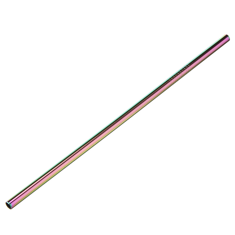 7PCS Premium Stainless Steel Metal Drinking Straw Reusable Straws Set With Cleaner Brushes