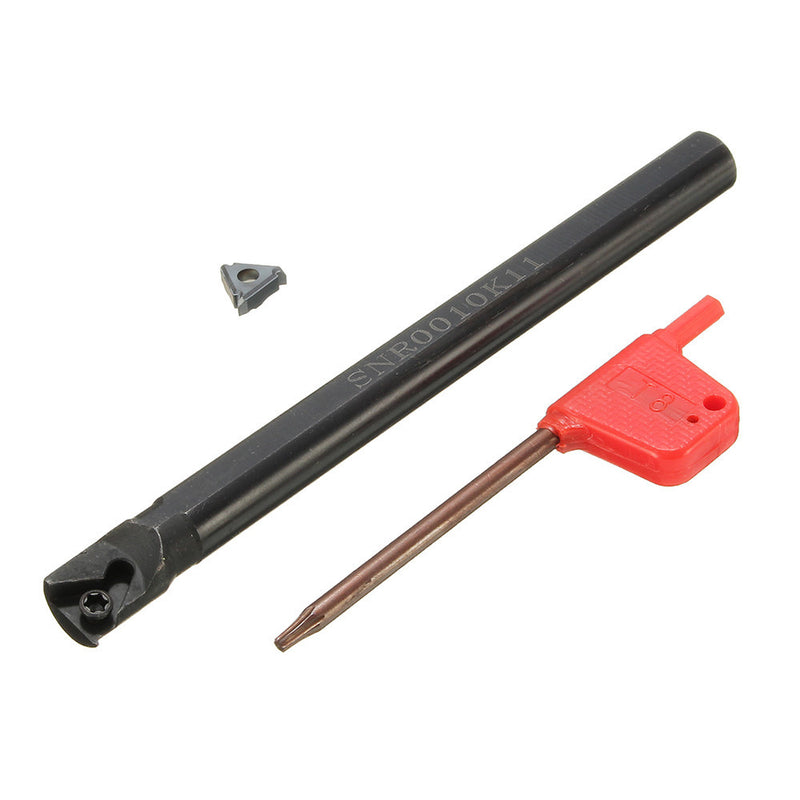SNR0010K11 Internal Lathe Threading Boring Turning Tool Holder with 11IR AG60 Insert