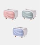 Radio Style Tissue Storage Drawer Box Desktop Paper Holder