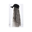 Woman Girl Duck Tongue Cap Wig Hat Light Long Halloween Party Curly Club