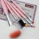 5 Pcs Pink Makeup Brushes Set Eye Shadow Face Powder Brushes
