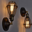 Retro Industrial Vintage Cage E27 Wall Lamp Indoor Bar Ceiling Light
