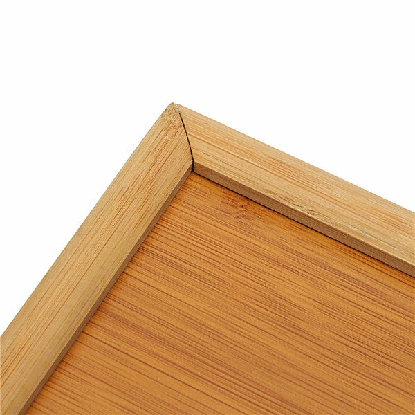 Foldable Wooden Bamboo Bed Tray Breakfast Laptop Desk Tea Serving Table Stand