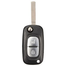 2 Button Remote Key Fob Case Shell For Renault Clio Kangoo Megane + Bland Blade