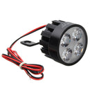 Pair 10V-85V DC 12W LED Light Motorcycle Scooter Bicycle Rear View Mirror Lamp Handlebar