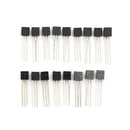 18 Values 180pcs Triode Transistor TO-92 Assortment Kit (10pcs / Value)