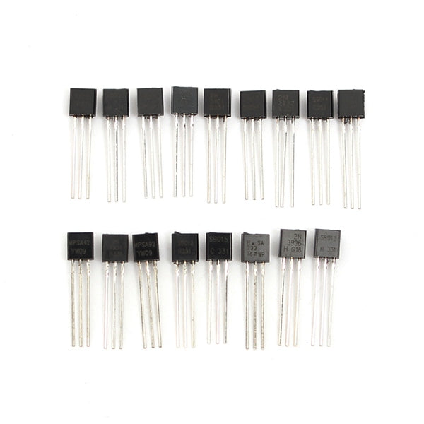 18 Values 180pcs Triode Transistor TO-92 Assortment Kit (10pcs / Value)