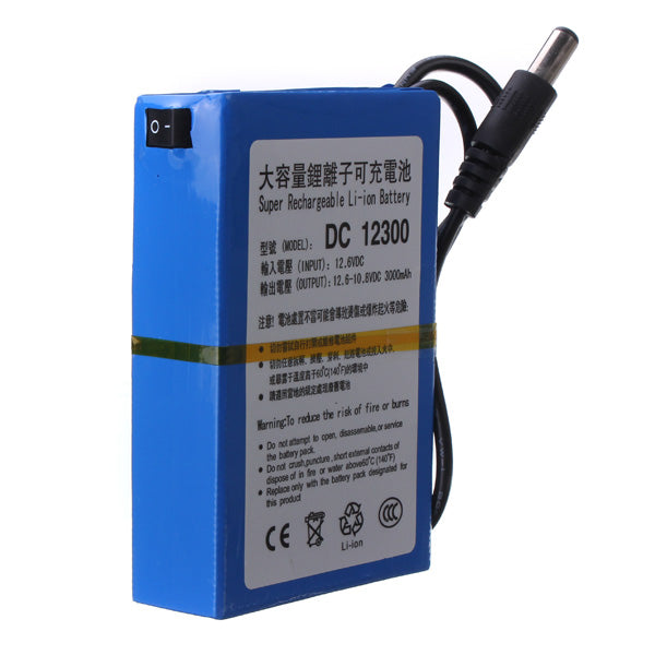11.1V Lithium-ion 3000mAh Super Rechargeable Battery Pack with 2368-EU AC/DC Charger