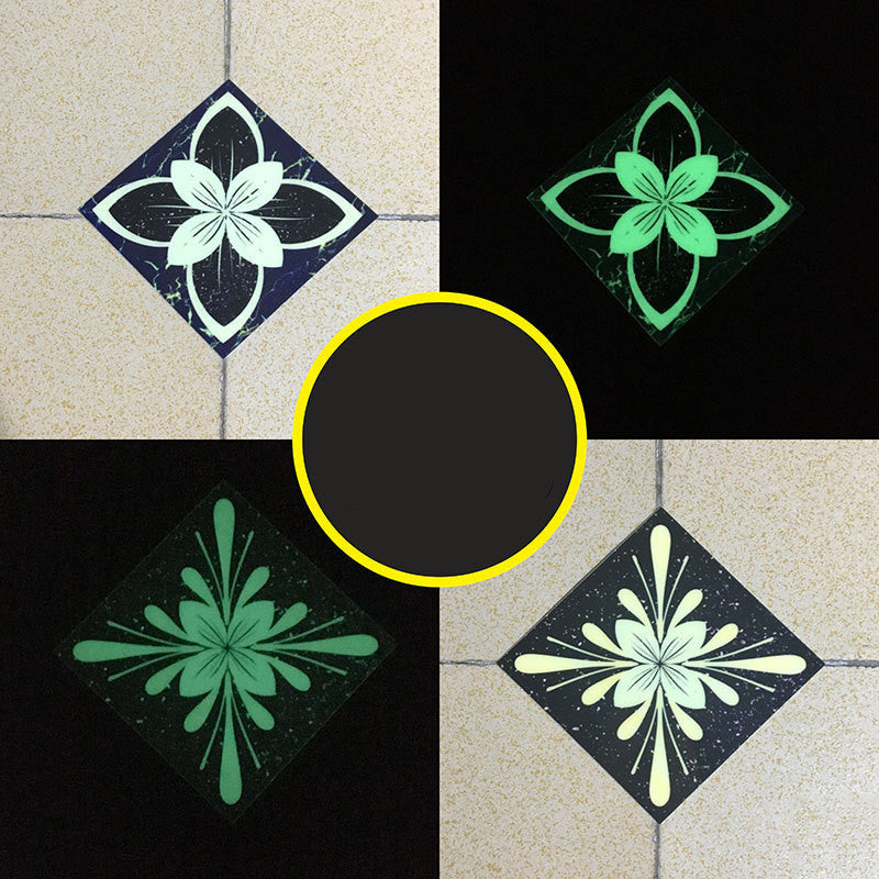 10Pcs/set Noctilucent Floor Tile Diagonal Sticker Self Adhesive Decals Wall Decor Waterproof PVC