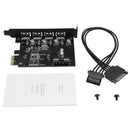 Super-Speed PCI-E 4 Port USB 3.0 Expansion Card For MAC OSX 10.8-10.12