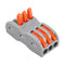 20Pcs 3Pin Wire Docking Connector Termainal Block Universal Quick Terminal Block SPL-3 Electric Cable Wire Connector Terminal 0.08-4.0mm