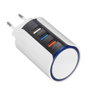 Bakeey 3 USB Ports QC3.0 Quick Charge USB Charger EU Plug with LED Touch for Mobile Phone