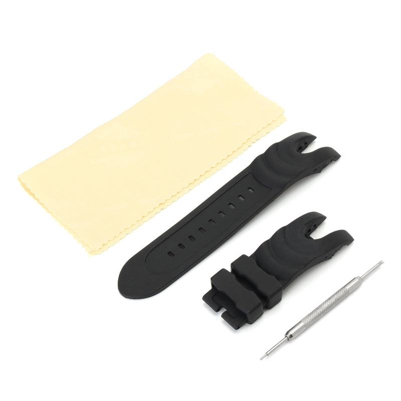 26MM Black Rubber Watch Band Strap for Invicta Reserve Collection Venom