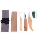 5pcs Wood Carving DIY Hand Chisel Tool Set Woodworking Cutter Chip