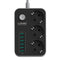Power Strip Outlet Surge Protector with 3 AC Outlets and 6 USB Charging Ports EU Standard