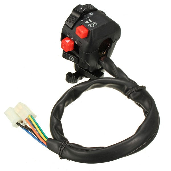 7/8inch Motorcycle Left Switch Headlight 50cc 70cc 90cc 110cc 125cc 150cc 5 Functions