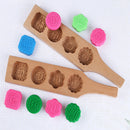 Wood Mooncake Baking Mould Cookies Mold 3D Flower Fondant Mooncake Mid-autumn Festival Baking Accessories