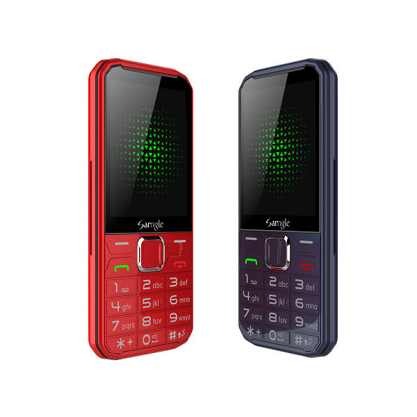 Samgle F9 Caption 3G Network 2.4 inch 1450mAh HD Display Flashlight Lound Speaker Whatsapp Dual SIM Card Dual Standby Feature Phone