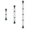 5/8/12 inch Double Ball Hollow Diving Flashlight Extend Bracket Arm Support Underwater