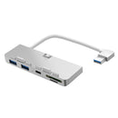 Rocketek HC413 Aluminum USB 3.0 Hub Type-C Hub TF/SD Card Reader USB Adapter for IMAC Phone Camera Printer U Disk