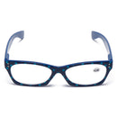 Womens Anti-fatigue Fashion Vintage Lightweoght Flexible Square Reading Glasses