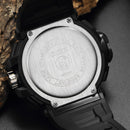 OHSEN AD1712 Dual Display Digital Watch Outdoors Sport Men Luminous Alarm Waterproof Watch