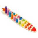 Wooden Digital Shape Paired Cognitive Board Kids Baby Early Learning Education Development Toys