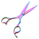 Y.F.M Stainless Steel Hair Scissors Hairdressing Cutting Hair Styling Tools Rainbow Color