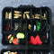 ZANLURE 128pcs/set Fishing Tool Set Sinkers Swivels Stoppers Hooks Connector Fishing Lure With Box